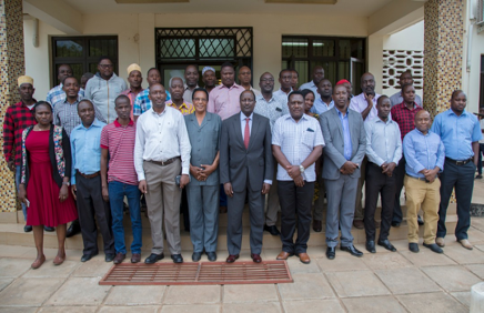 Master Trainers and facilitators at the Farmer Field School training in June 2019.
